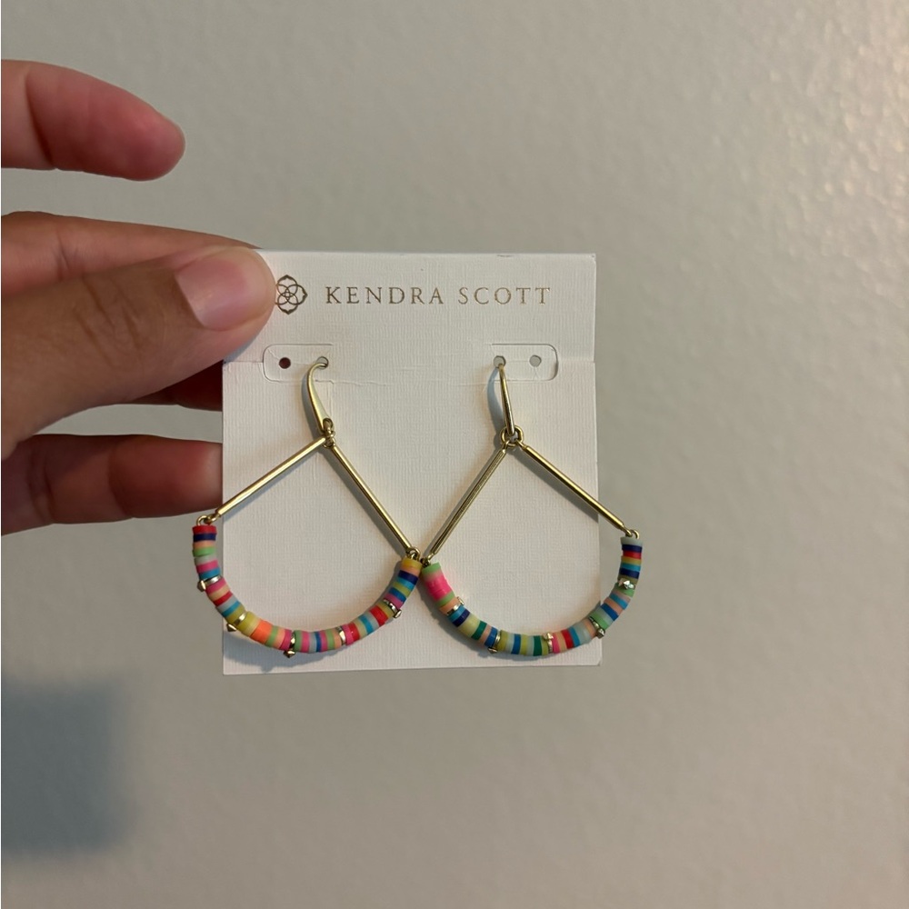 Kendra Scott Colorful Beaded Hoop Earrings